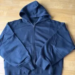 無印良品 婦人 スウェットフルジップパーカー 黒 ブラック L