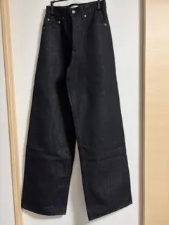 MOUSSY ブラック ラメ デニム パンツ