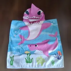 子供用フード付きラップタオル