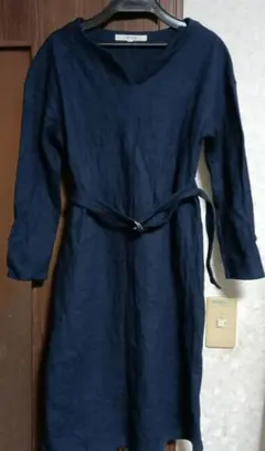 vネックワンピース ひざ丈ワンピース