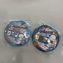 サンリオ キラキラBIG缶バッジ2 ポチャコ シナモン