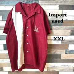 【海外古着】【最終値下!!】ビックシルエット 半袖　シャツ　XXL