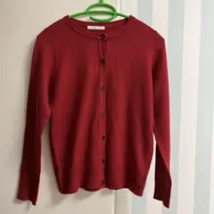 【ehka sopo】エヘカソポ　長袖カーディガン　赤