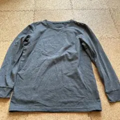 GU スタイルヒート　メンズ　S グレー　クールネック長袖