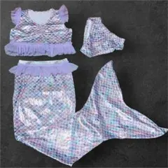 人魚姫風　キッズ水着　140 女の子