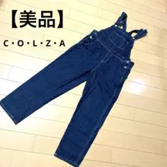【美品】C・O・L・Z・A コルザ　オーバーオール　サロペット　デニム　L 紺