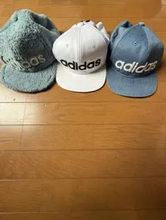 adidas キャップ 3点セット フリーサイズ
