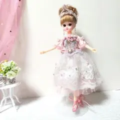 リカちゃんハンドメイド　バレリーナコーデ花のワルツ