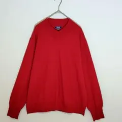 Junko Shimada PART2 Vネックニット レッド XL ゆったりのサムネイル