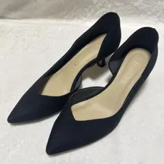 【美品】LETALON Vカット サイドオープン パンプス 23cm