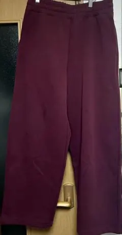 UNIQLO C スウェットワイドパンツ バーガンディ