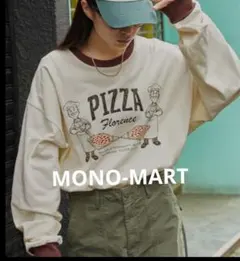 MONO-MART ヴィンテージライク ピザショップデザイン リンガーロンT Ｍのサムネイル