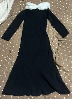 chico ニットロングワンピース