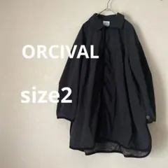 ORCIVALギャザーコート ダークネイビー 中綿 オーシバル24年製