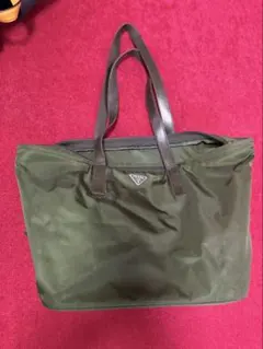 PRADA プラダ ナイロン トートバッグ カーキ