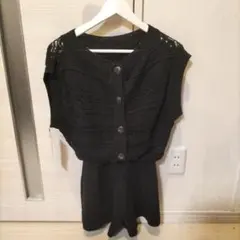 【未使用】レディースサマー ニット SNIDEL オールインワンF ブラック