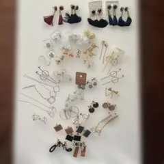 【まとめ売り】多様なデザインのピアスセット