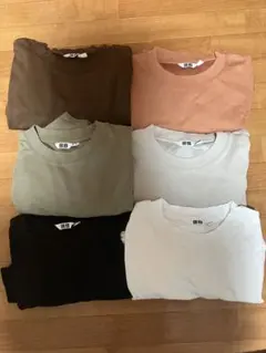 ヒズ様専用UNIQLO エアリズム Tシャツ5分6色 Mサイズ