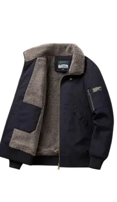 KARAKU 裏ボアコットンアビエイタージャケット　ブラック