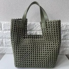 銀座ヨシノヤ○パイソンレザー ○イントレチャートバッグ メッシュ 蛇