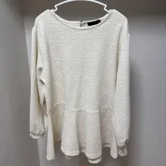 しまむら アイボリー トップス 長袖 レディース