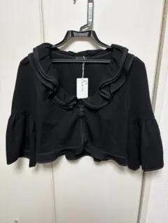 TO BE CHIC フリルボレロ 五分袖 ブラックのサムネイル