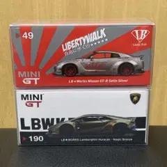 MINI GT LB WORKS ウラカン R35 2台セットのサムネイル