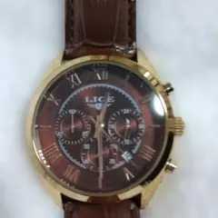 LIGE クロノグラフ アナログ腕時計