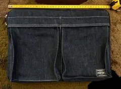 廃番ヘッドポーター　パソコンケース　ジーンズ生地