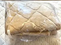 フランネル 敷きパッド ワイドキング　ベージュのサムネイル