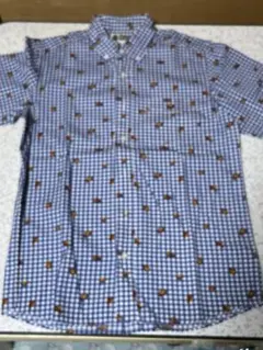 A BATHING APE マイロ 総柄 ポロシャツ L グレー BAPE - メルカリ