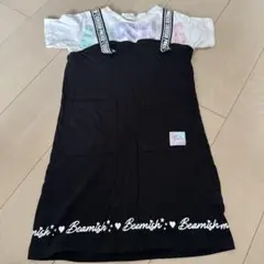 Beamish 半袖 重ね着風 ワンピース