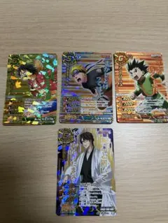 ミラバト　プロモ　ルフィ　ナルト　ゴン　藍染　4枚セット