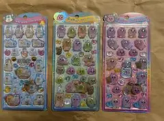 うるちゅるポップシール　おぱんちゅうさぎ　んぽちゃむ　プチドロ　ボンドロ