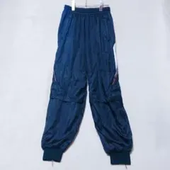 アディダス ジョガーパンツ トレフォイル 紺 M トラックパンツ 90s風のサムネイル