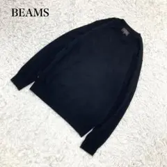 BEAMS ビームス Vネックニット ブラック Lサイズ U632のサムネイル