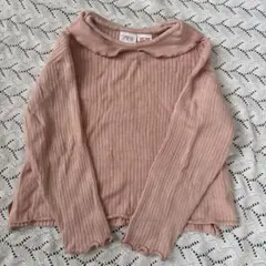 ZARAキッズ薄手ニットピンク104