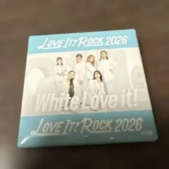 ラヴィットロック　2026 缶バッジ　White Love it!