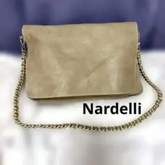 Nardelli 本革レザーチェーンショルダーバッグイタリア製ベージュ2WAYのサムネイル