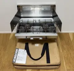 スノーピーク  peak ２バーナー GS-220+希少純正ケース付き！ スノーピーク snow peak 2バーナー GS-220+希少色純正ケース付き