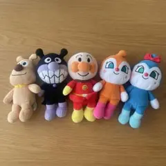 アンパンマン ぬいぐるみ マスコット 5体セット - メルカリ