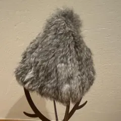 FITH WORKS グレー ラビットファーハット