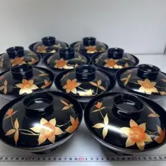 k57 越前 本うるし手塗り 漆器椀 春秋模様 5客 雲錦 - メルカリ