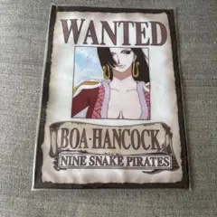 美品】ONE PIECE ボア・ハンコック 公式手配書 - メルカリ