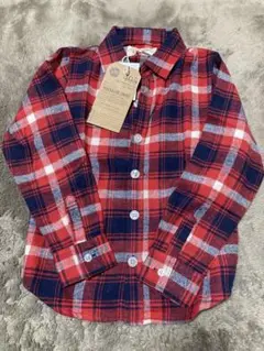 新品　チェック　シャツ