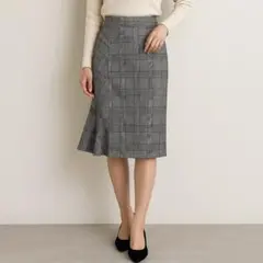 DHOLIC チェック マーメイドスカート M グレンチェック 秋冬 美品