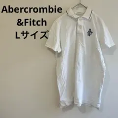 アバクロンビーアンドフィッチ ポロシャツ ワンポイント L 白 綿 ゴルフシャツ