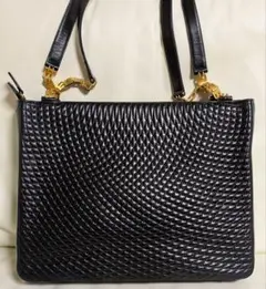 【レア】BALLY バリー トートバッグ キルティング 本革 黒