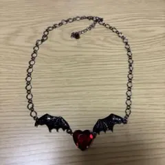 ハート バットウィング ネックレス ゴシック 地雷系のサムネイル