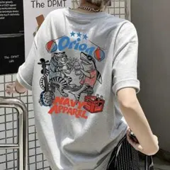 Orion NAVY APPAREL 半袖Tシャツ グレー